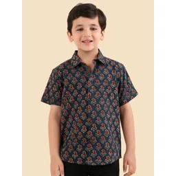 Fabindia Boys Printed Cotton Casual Shirt-picture-38
