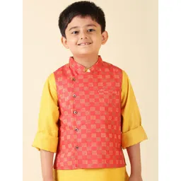 Fabindia Boys Printed Nehru Jacket-picture-28