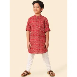 Fabindia Boys Quirky Printed Pure Cotton Kurta-picture-25