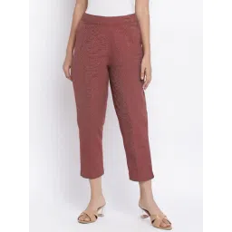 Fabindia Brown Cotton Regular Fit Pants-picture-14