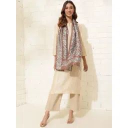 Fabindia Brown Printed Dupatta-picture-28