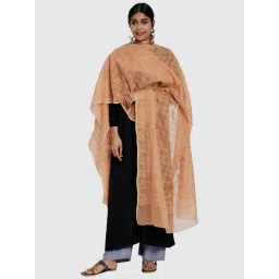 Fabindia Brown Woven Pattern Dupatta-picture-26