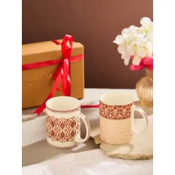 Fabindia Chitra Multicolor Ceramic Abstract Mug - Set of 2-picture-37