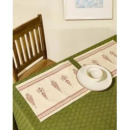 fabindia Cotton Printed Trikonia Mat Set Of 6-picture-19