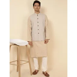 Fabindia Cotton Woven Nehru Jacket-picture-34