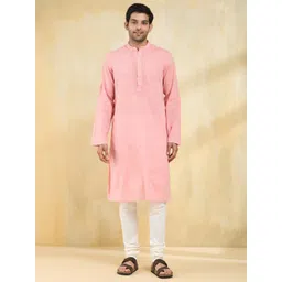Fabindia Embroidered Mandarin Collar Chikankari Cotton Straight Kurta-picture-18