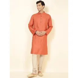 Fabindia Ethnic Mandarin Collar Long Kurta-picture-17