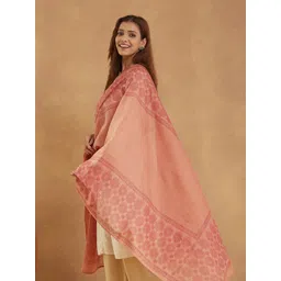Fabindia Ethnic Motifs Printed Cotton Silk Dupatta-picture-38