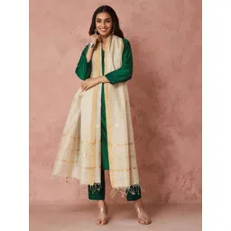 Fabindia Ethnic Motifs Woven Design Dupatta With Zari-picture-22