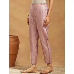Fabindia Fashion Women Solid Mid-Rise Ethnic Trousers-picture-10