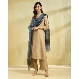 Fabindia Geometric Printed Block Print Technique Dupatta-picture-11