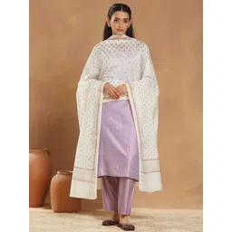 Fabindia Geometric Printed Cotton Silk Dupatta-picture-43