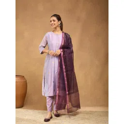 Fabindia Geometric Woven Design Zari Work Cotton Silk Dupatta-picture-27