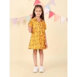 Fabindia Girl Floral Print Shirt Dress-picture-37