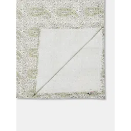 Fabindia Green & White Floral 180 TC Cotton Single Bedsheet Set 1.5 m x 2.5 m-picture-12