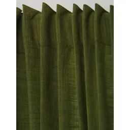 Fabindia Green Cotton Woven Curtain (9 ft)-picture-30