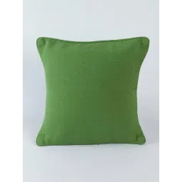 Fabindia Green Cotton Woven Cushion Cover 40X40-picture-28