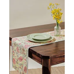 Fabindia Green Printed Adira Pure Cotton Table Runner-picture-12