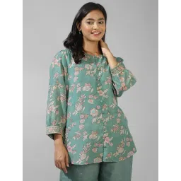 Fabindia Green Printed Tunic-picture-23