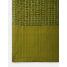 Fabindia Green Woven Design Double Cotton Bedsheet image 5