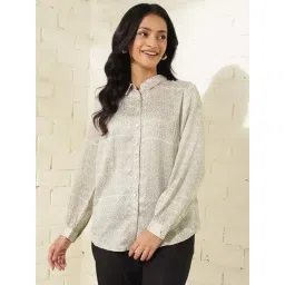 Fabindia Grey Printed Shirt-picture-29