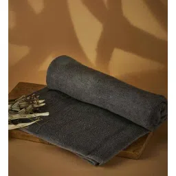 fabindia Grey Sancha Pile Cotton Large Towel-500 Gsm-picture-16