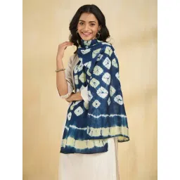 Fabindia Indigo Tie Dye Stole-picture-43