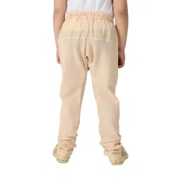 Fabindia Kids Beige Solid Churidar image 2