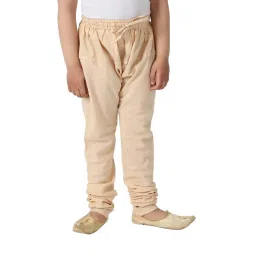 Fabindia Kids Beige Solid Churidar image 1