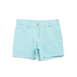 Fabindia Kids Blue Solid Shorts-picture-10