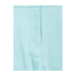Fabindia Kids Blue Solid Shorts image 3