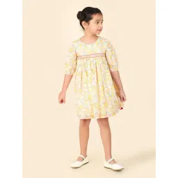 Fabindia Kids Multicolor Printed Dress-picture-37