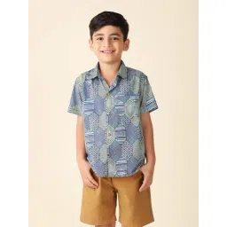 Fabindia Kids Multicolor Printed Shirt-picture-35