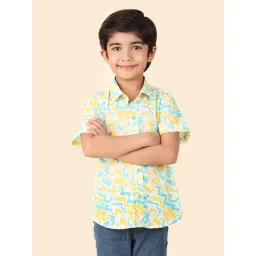 Fabindia Kids Multicolor Printed Shirt-picture-46