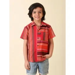 Fabindia Kids Multicolor Striped Shirt-picture-26