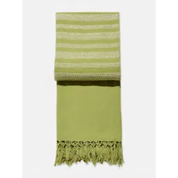 Fabindia Krisha  Green Woven Design Cotton Single Bed Cover-picture-41