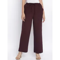 Fabindia Maroon Cotton Regular Fit Pants-picture-30