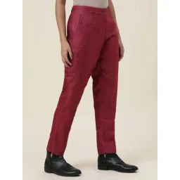 Fabindia Maroon Mid Rise Pants-picture-23