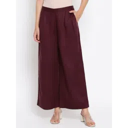 Fabindia Maroon Regular Fit Palazzos-picture-22
