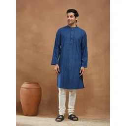 Fabindia Men Ethnic Motifs Printed Long Sleeves Kurta-picture-10