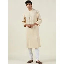 Fabindia Men Flared Sleeves Sequinned Kurta-picture-15