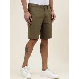 Fabindia Men Mid-Rise Cotton Chino Shorts-picture-10