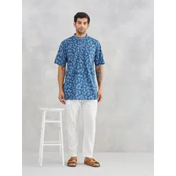 Fabindia Men Printed Thread Work Kurta-picture-14