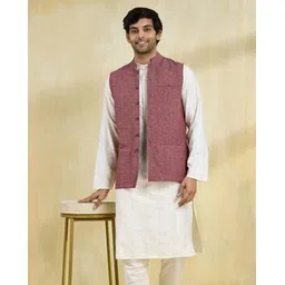 fabindia Men Regular Fit Nehru Jacket-picture-13