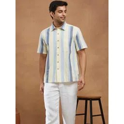 Fabindia Men Striped Casual Shirt-picture-21