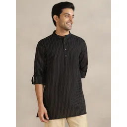 Fabindia Men Striped Festive Straight Kurta-picture-15