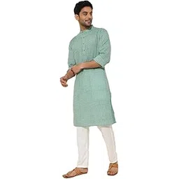 fabindia Men's Cotton Printed Comfort Kurta-picture-31