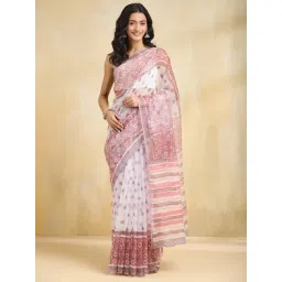 Fabindia Multicolour Woven Saree-picture-25