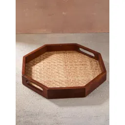 Fabindia Naksh Brown Wood Tray-picture-44