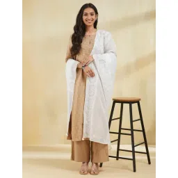 Fabindia Natural Embroidered Dupatta-picture-11